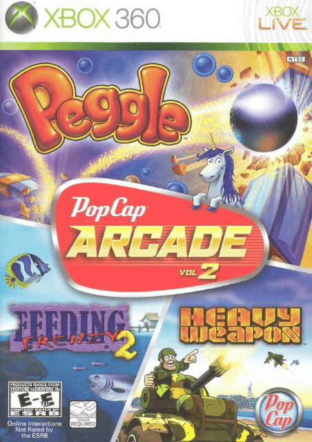 PopCap Arcade Vol. 2 box art for Xbox 360